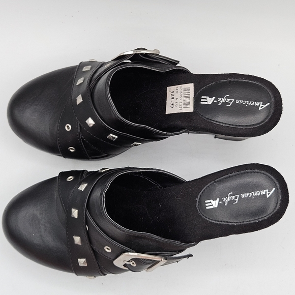 American Eagle studded 3.25" heel studded clogs size 6.5 - Picture 14 of 15